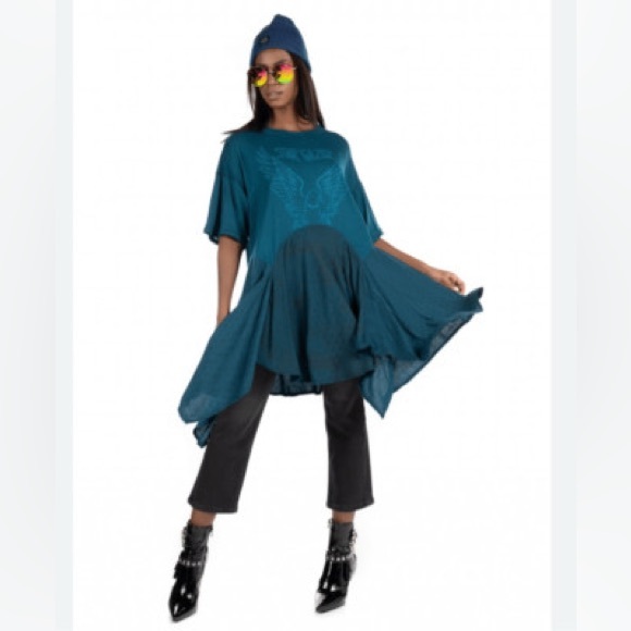 FREE PEOPLE INTIMATELY JERRY LOUNGE T-SHIRT DRESS - Picture 9 of 9